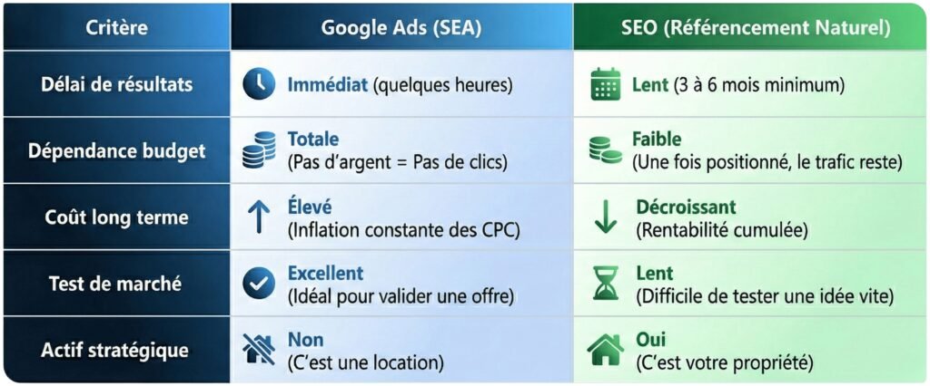Google Ads vs SEO