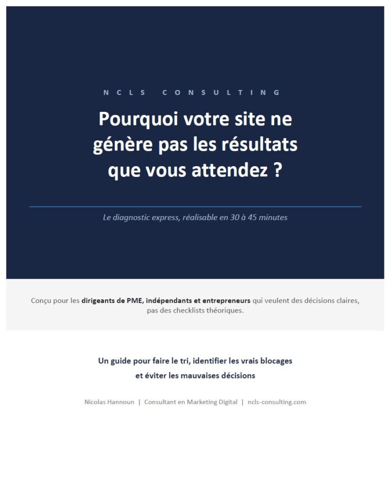Pourquoi votre site ne génère pas les résultats que vous attendez ?